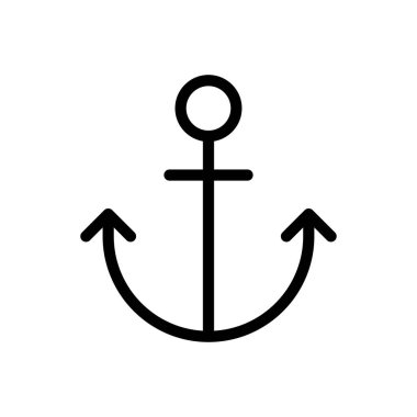 Şeffaf bir arkaplan üzerindeki anchor vektör çizimi. Konsept ve grafik tasarımı için mükemmel kalite sembolleri..