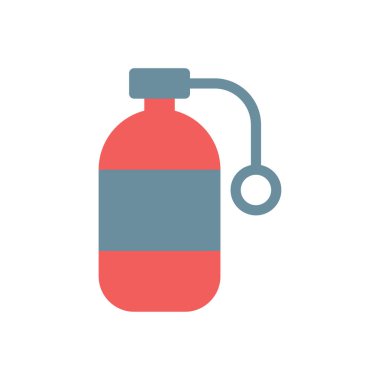 Saydam bir arkaplan üzerinde oksijen vektör illüstrasyonu. Konsept ve grafik tasarım için birinci sınıf kalite simgeler.. 