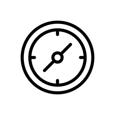 Şeffaf bir arkaplan üzerinde pusula vektör illüstrasyonu.Premium kalite sembolleri. Konsept ve grafik tasarım için ince çizgi simgesi.