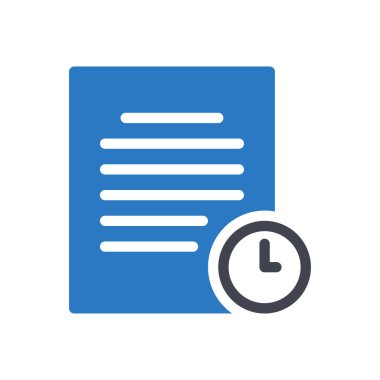 Şeffaf bir arkaplan üzerindeki belge vektör illüstrasyonu. Konsept ve grafik tasarımı için kaliteli semboller..