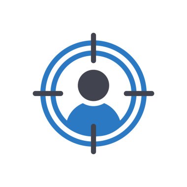 Şeffaf bir arkaplan üzerinde kullanıcı hedef vektör çizimi. Konsept ve grafik tasarımı için mükemmel kalite sembolleri..