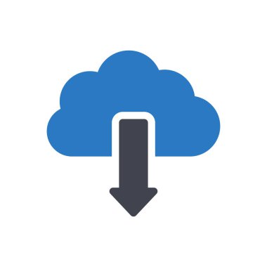 Şeffaf bir arkaplan üzerinde bulut vektör çizimi. Konsept ve grafik tasarımı için özel kalite semboller..
