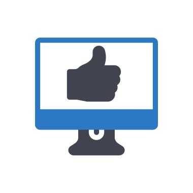 Şeffaf bir arkaplan üzerinde ekran vektör illüstrasyonu. Konsept ve grafik tasarımı için kaliteli semboller.. 