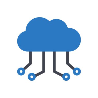 Şeffaf bir arkaplan üzerinde bulut vektör çizimi. Konsept ve grafik tasarımı için özel kalite semboller..