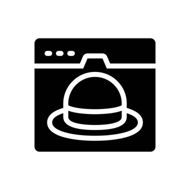 Şeffaf bir arkaplan üzerinde web sayfası vektör illüstrasyonu. Konsept ve grafik tasarımı için kaliteli semboller..