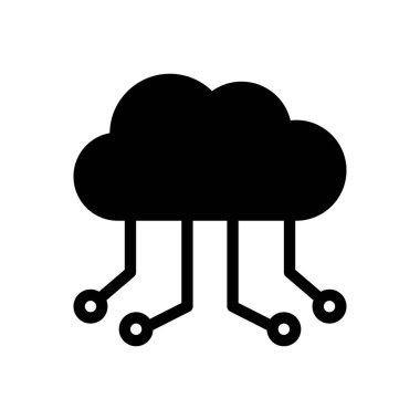 Şeffaf bir arkaplan üzerinde bulut vektör çizimi. Konsept ve grafik tasarımı için özel kalite semboller..