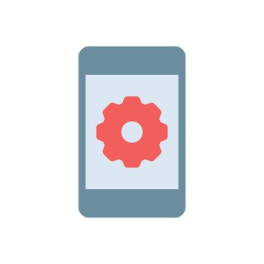 Şeffaf bir arkaplan üzerinde mobil vektör illüstrasyonu. Konsept ve grafik tasarımı için birinci sınıf kalite simgeler..