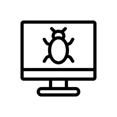 Şeffaf bir arkaplanda hata vektör çizimi. Premium kalite sembolleri. Konsept ve grafik tasarım için ince çizgi simgesi.