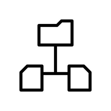 Şeffaf bir arkaplanda dizin vektör çizimi. Konsept ve grafik tasarım için ince çizgi simgesi..