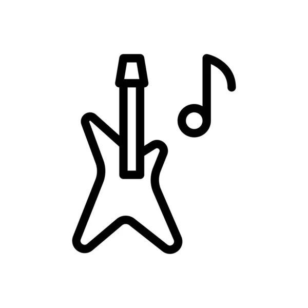 Illustration Vectorielle Guitare Sur Fond Transparent Symboles Qualité Premium Icône — Image vectorielle