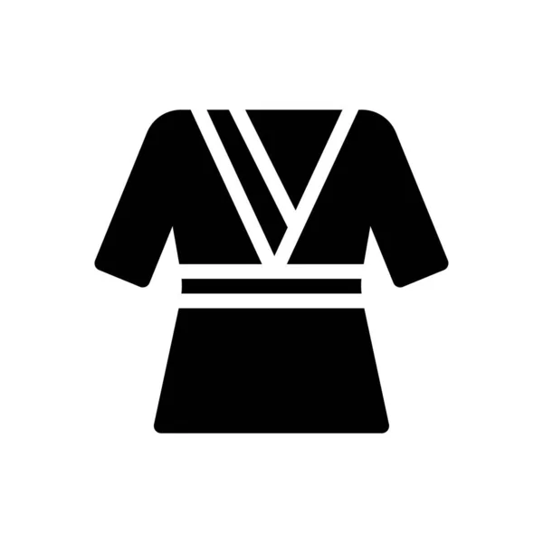 Šaty Vektorové Ilustrace Průhledném Pozadí Premium Kvalitní Symboly Glyfy Ikona — Stockový vektor