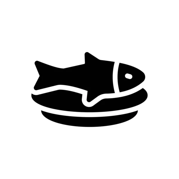 Seafood Vector Illustration Transparent Background Premium Quality Symbols Glyphs Icon — Stock Vector