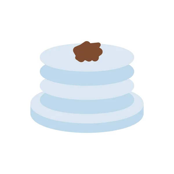 Pancake Vector Illustration Transparent Background Premium Quality Symbols Stroke Icon — Vetor de Stock