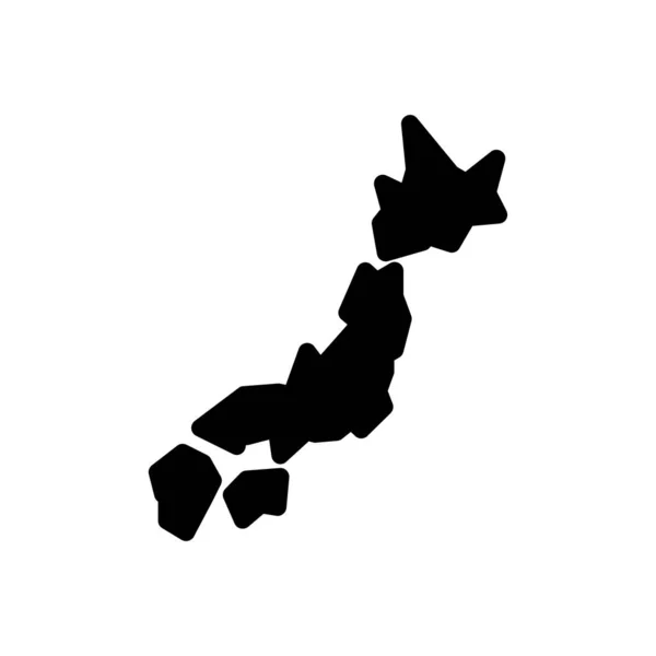 Japonská Vektorová Ilustrace Průhledném Pozadí Symboly Prvotřídní Kvality Ikona Glyfy — Stockový vektor