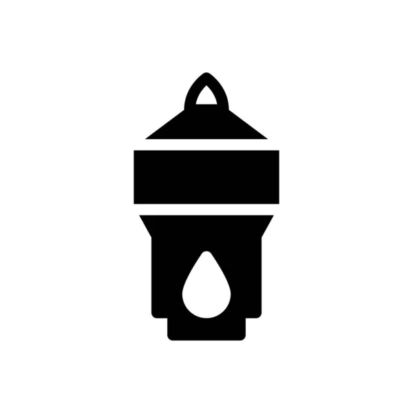 Lamp Vector Illustration Transparent Background Premium Quality Symbols Glyphs Icon — Stock Vector