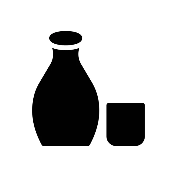 Jug Vector Illustration Transparent Background Premium Quality Symbols Glyphs Icon — ストックベクタ