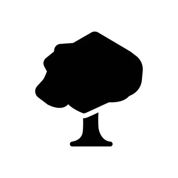 Ilustração Vetorial Árvore Fundo Transparente Símbolos Qualidade Premium Ícone Glyphs — Vetor de Stock