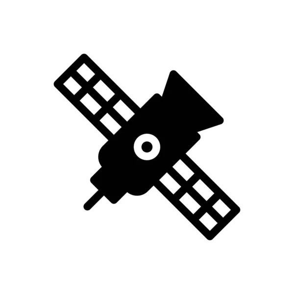 Şeffaf Bir Arkaplan Üzerinde Uydu Vektör Çizimi Konsept Grafik Tasarımı — Stok Vektör