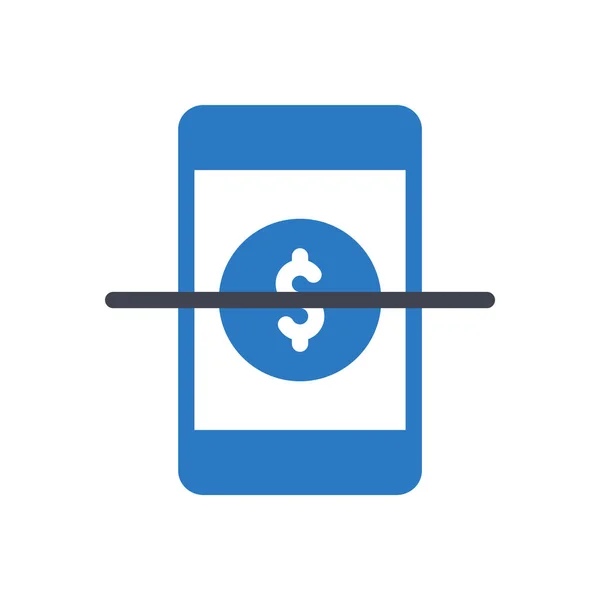 Mobile Vector Illustration Transparent Background Premium Quality Symbols Stroke Icon — Stock Vector