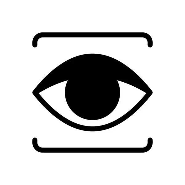 Augenvektorillustration Auf Transparentem Hintergrund Symbole Premium Qualität Glyphen Symbol Für — Stockvektor