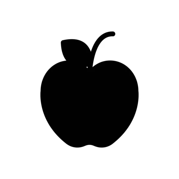 Apple Vector Illustration Transparent Background Premium Quality Symbols Glyphs Icon — Stockvector