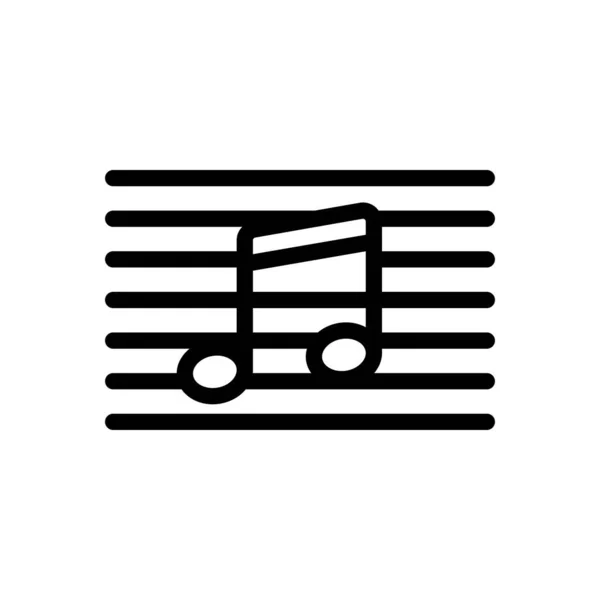 Музична Векторна Ілюстрація Прозорому Фоні Символи Якості Премій Піктограма Тонкої — стоковий вектор