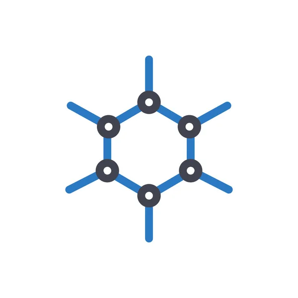 Şeffaf Bir Arkaplan Üzerinde Molekül Vektör Çizimi Konsept Grafik Tasarımı — Stok Vektör