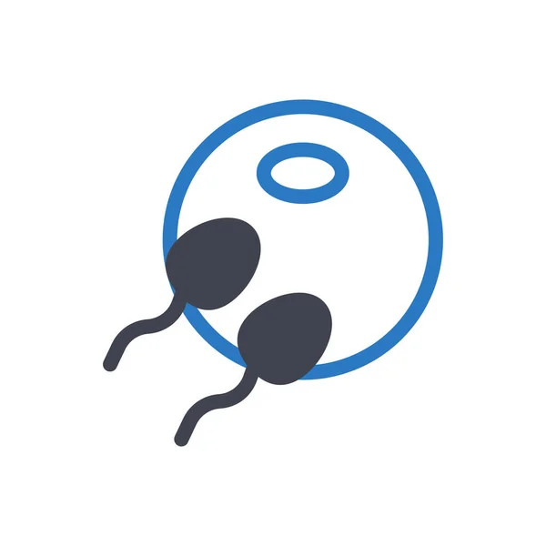 Ilustracja Wektora Spermy Przejrzystym Tle Symbole Jakości Premium Ikona Glifów — Wektor stockowy