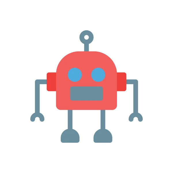 Illustrazione Vettoriale Robot Uno Sfondo Trasparente Simboli Qualità Premium Icona — Vettoriale Stock