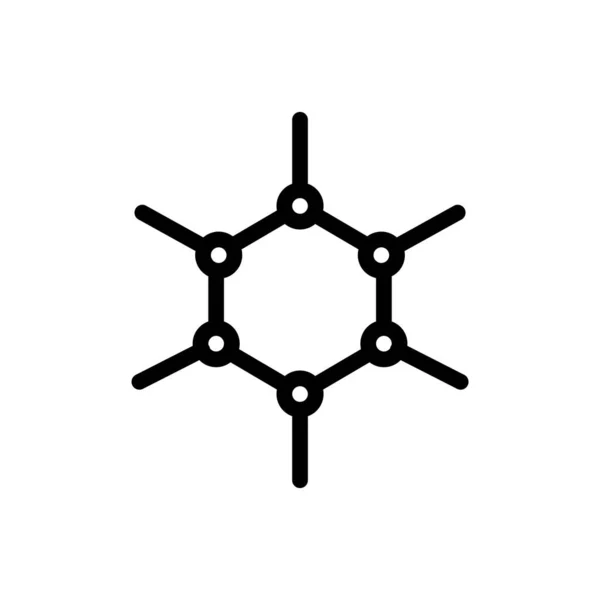 透明背景の分子ベクトル図 プレミアム品質記号概念とグラフィックデザインのための細い線のアイコン — ストックベクタ