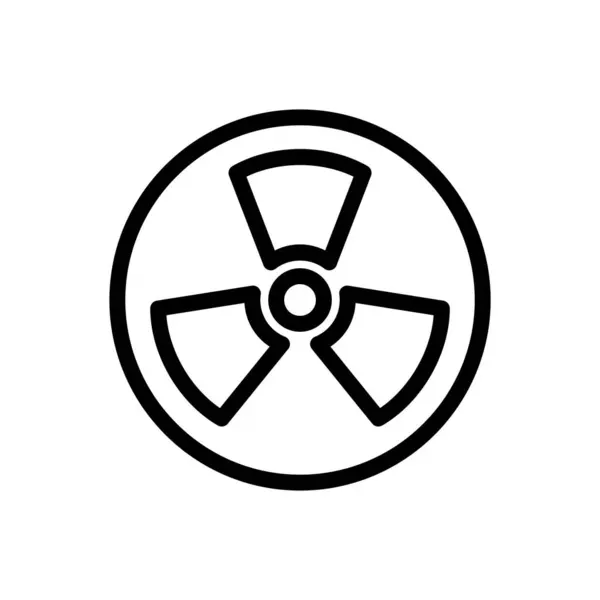 Nuklear Vektor Illustration Auf Transparentem Hintergrund Symbole Premium Qualität Thin — Stockvektor
