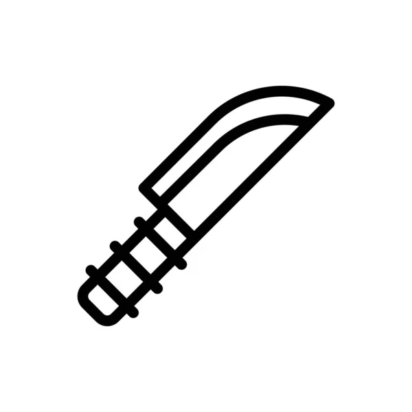 Иллюстрация Вектора Ножа Прозрачном Фоне Символы Высокого Качества — стоковый вектор