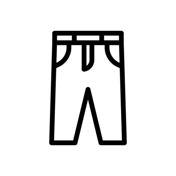 Pants Vector Illustration Transparent Background Premium Quality Symbols Thin Line — Stock vektor