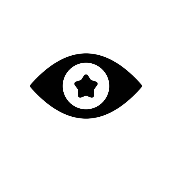 Oční Vektorová Ilustrace Průhledném Pozadí Symboly Prvotřídní Kvality Ikona Glyfy — Stockový vektor