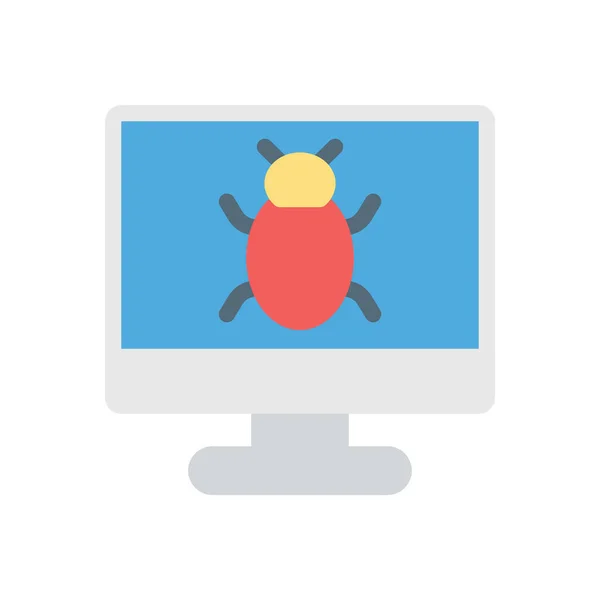 Bug Vector Illustration Transparent Background Premium Quality Symbols Stroke Icon — Vettoriale Stock