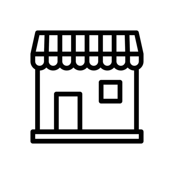 Shop Vektor Illustration Auf Transparentem Hintergrund Symbole Premium Qualität Thin — Stockvektor