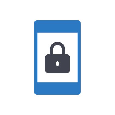 Şeffaf bir arkaplan üzerinde mobil vektör illüstrasyonu. Konsept ve grafik tasarımı için kaliteli semboller..