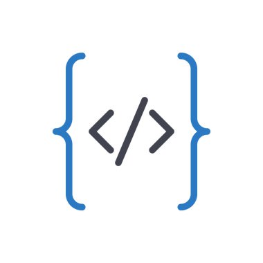 Şeffaf bir arkaplan üzerinde kodlama vektör illüstrasyonu. Konsept ve grafik tasarımı için mükemmel kalite sembolleri..
