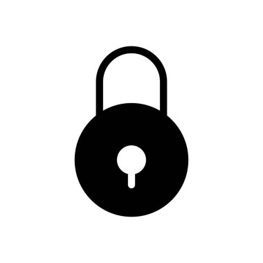padlock vector illustration on a transparent background.Premium quality symbols.Glyphs icon for concept and graphic design.