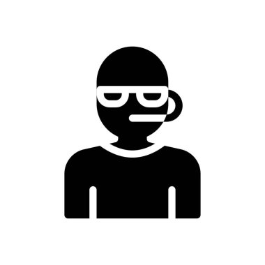 Şeffaf bir arkaplan üzerinde suç vektörü illüstrasyonu. Konsept ve grafik tasarım simgeleri için kaliteli semboller.. 