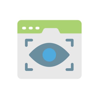 Saydam bir arkaplan üzerinde web sayfası vektör illüstrasyonu. Konsept ve grafik tasarım için premimium kalite simgeleri..