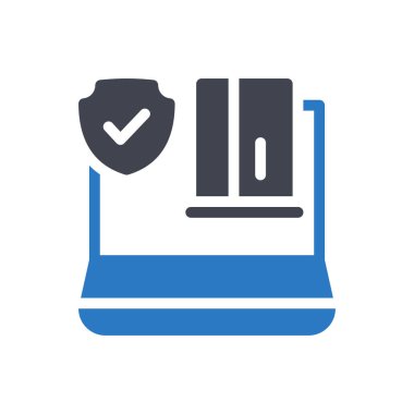 Şeffaf bir arkaplan üzerinde dizüstü bilgisayar vektör çizimi. Konsept ve grafik tasarım için kaliteli semboller.. 