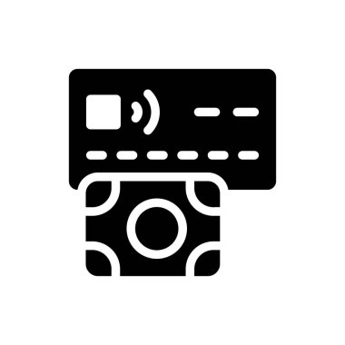 Şeffaf bir arkaplanda kredi kartı çizimi. Konsept ve grafik tasarımı için mükemmel kalite semboller..