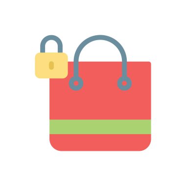 Şeffaf bir arkaplan üzerinde çanta vektör illüstrasyonu. Konsept ve grafik tasarımı için birinci sınıf kalite simgeler.. 