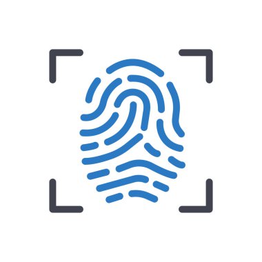 Saydam bir arkaplanda parmak izi vektör illüstrasyonu. Konsept ve grafik tasarımı için mükemmel kalite sembolleri..