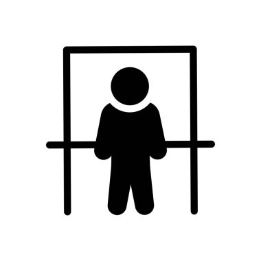 Şeffaf bir arkaplan üzerinde kullanıcı vektör illüstrasyonu. Konsept ve grafik tasarım için kaliteli semboller..