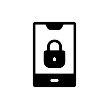 Şeffaf bir arkaplan üzerinde mobil vektör illüstrasyonu. Konsept ve grafik tasarımı için kaliteli semboller..