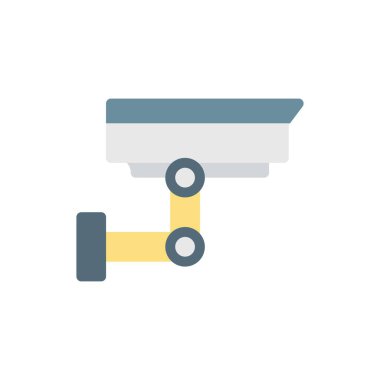 Saydam bir arkaplan üzerinde CCTV vektör illüstrasyonu. Konsept ve grafik tasarımı için premium kalite simgeleri.. 