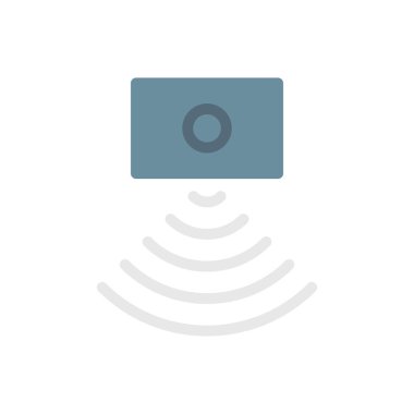 Şeffaf bir arkaplan üzerinde kamera vektör illüstrasyonu. Konsept ve grafik tasarım için birinci sınıf kalite simgeler..