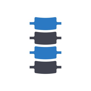 Şeffaf bir arkaplan üzerinde omurga vektör illüstrasyonu. Konsept ve grafik tasarımı için mükemmel kalite sembolleri..